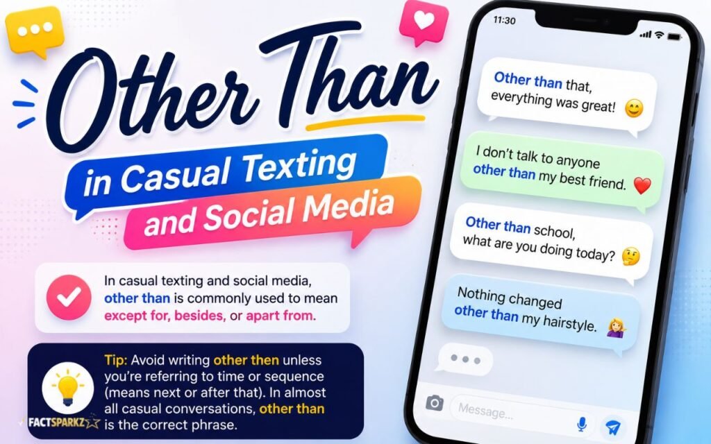 Other Than in Casual Texting and Social Media