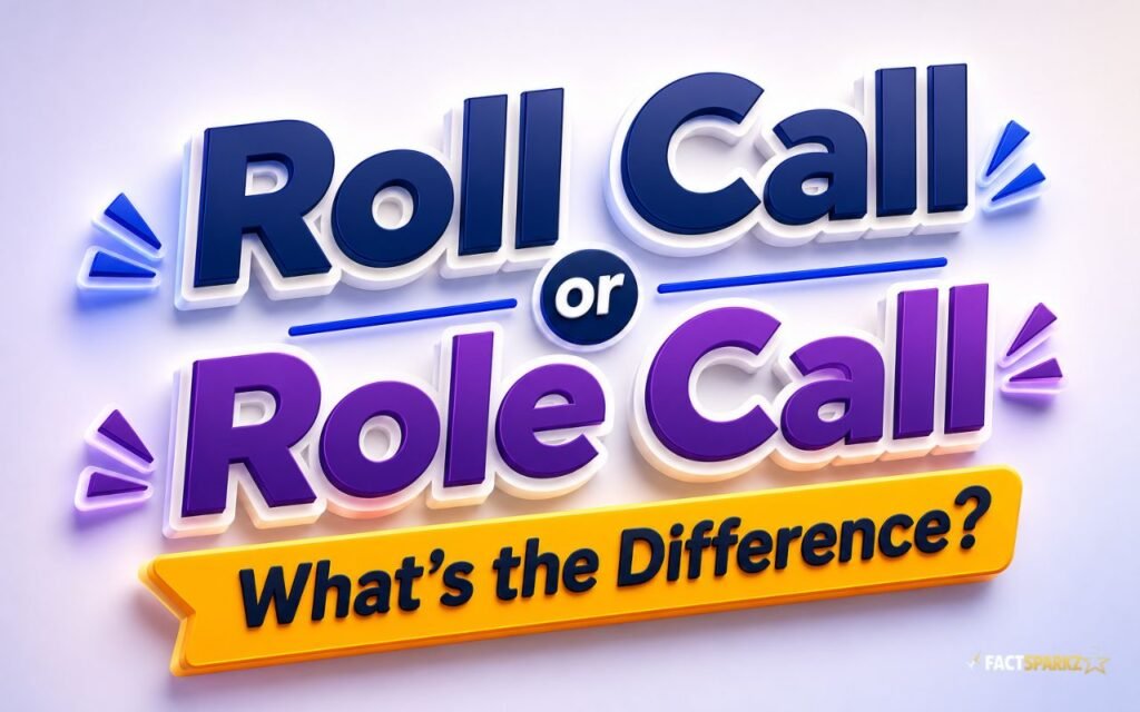 Roll Call vs Role Call: What’s the Difference?