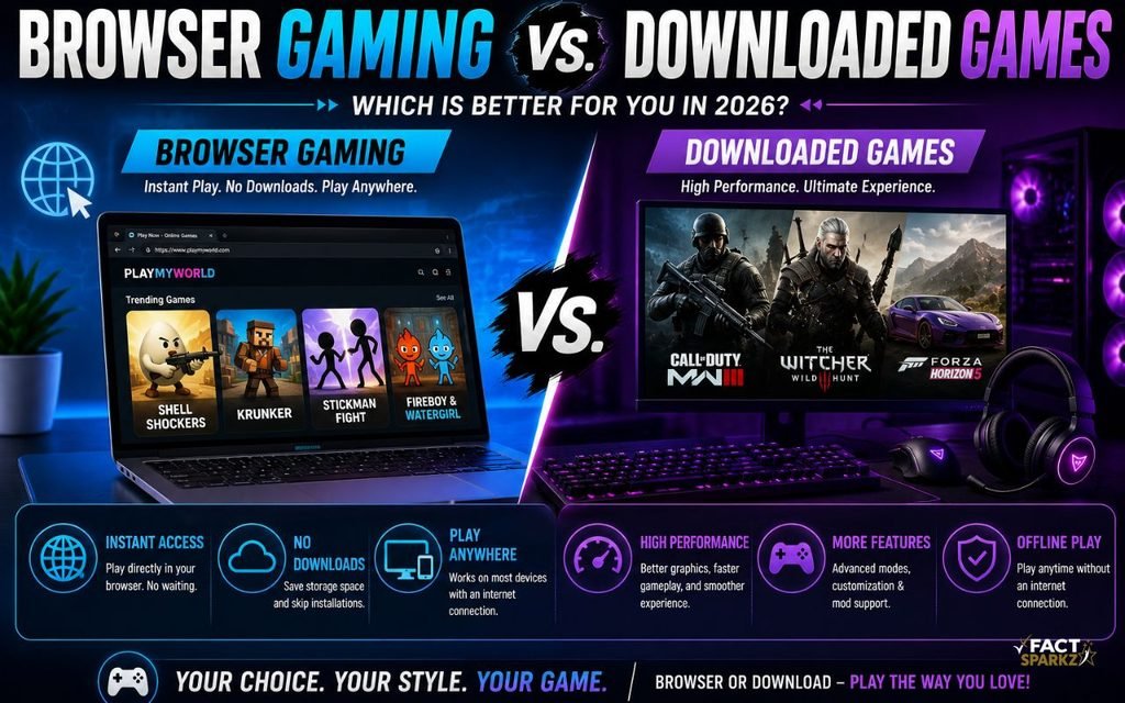 Browser Gaming vs. Downloaded Games