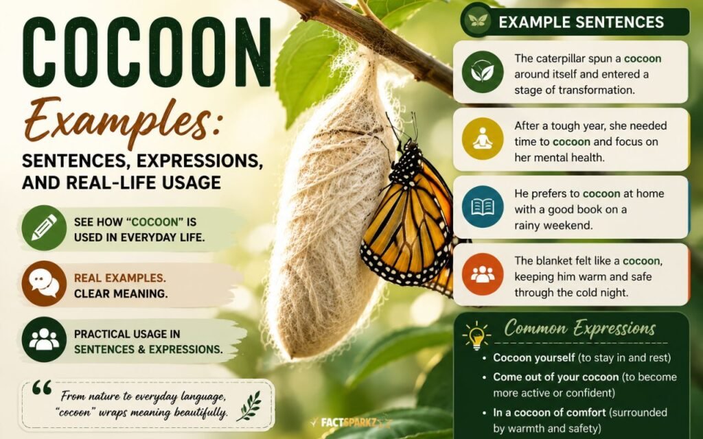 Cocoon Examples: Sentences, Expressions, and Real-Life Usage