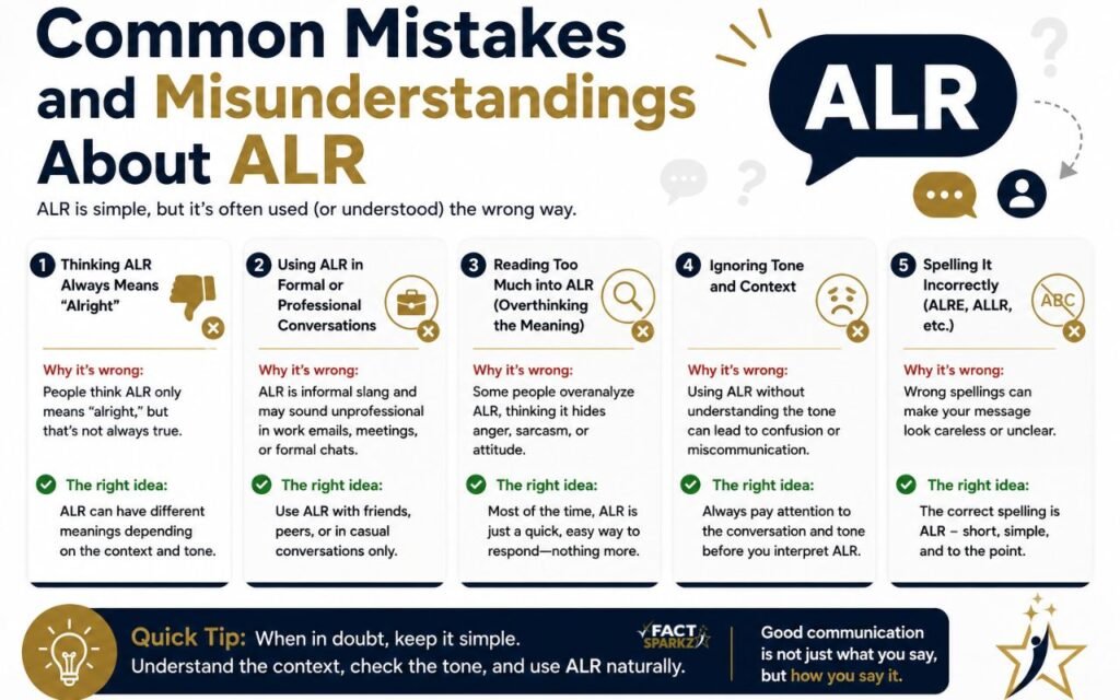 Common Mistakes and Misunderstandings About ALR