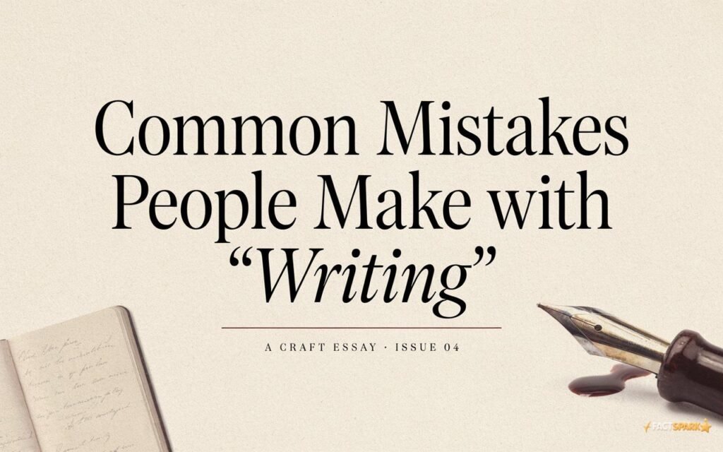 Common Mistakes People Make with "Writing"