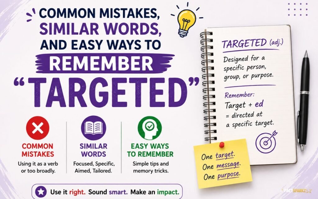 Common Mistakes, Similar Words, and Easy Ways to Remember “Targeted”