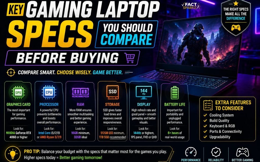 Key Gaming Laptop Specs You Should Compare Before Buying