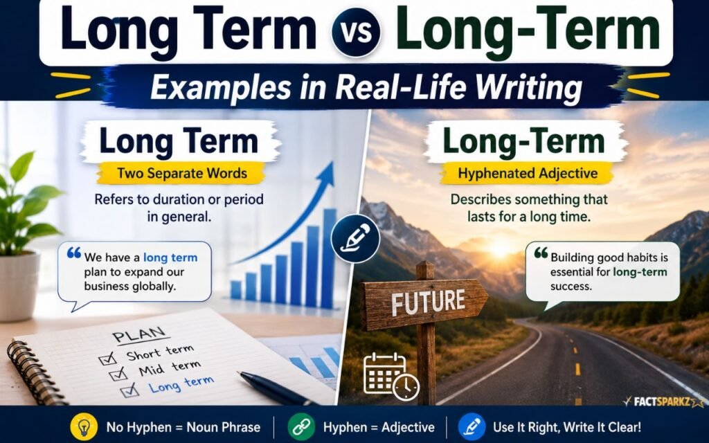 Long Term vs Long-Term: Examples in Real-Life Writing