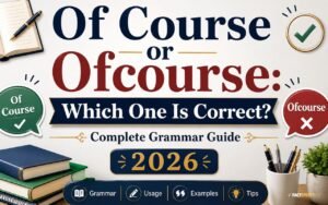 Of Course or Ofcourse: Which One Is Correct? Complete Grammar Guide 2026