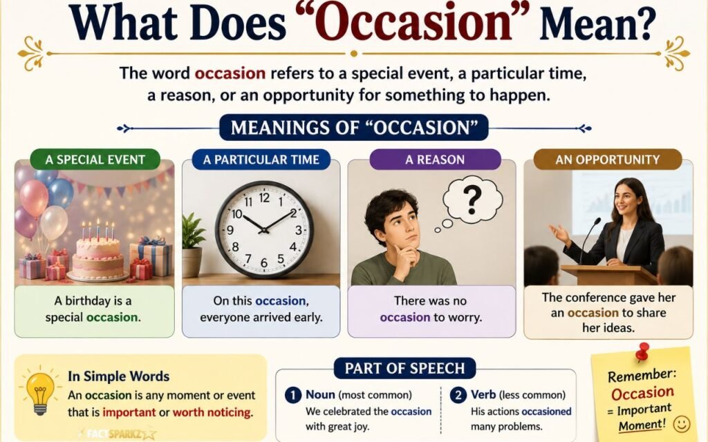 What Does "Occasion" Mean?