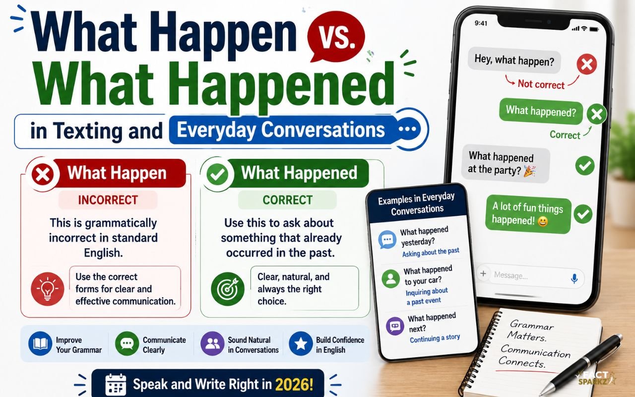 What Happen vs. What Happened in Texting and Everyday Conversations