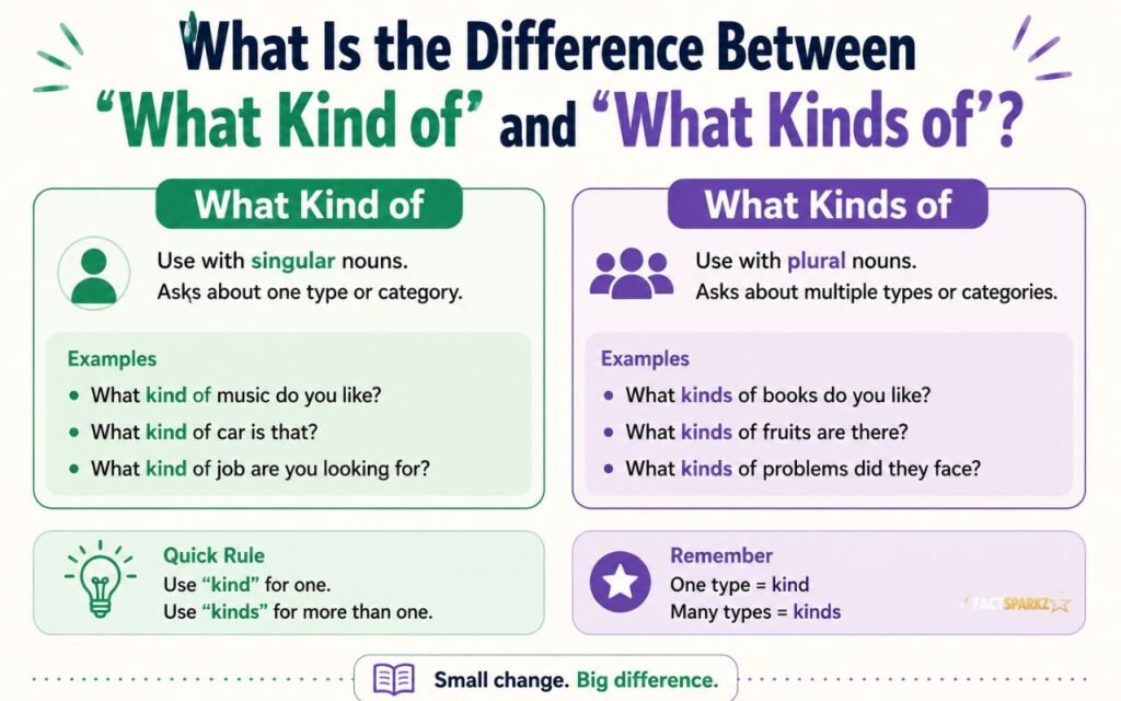 What Is the Difference Between “What Kind of” and “What Kinds of”?