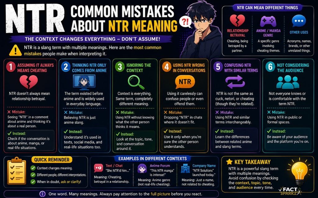 Common Mistakes About NTR Meaning