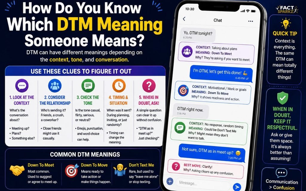 How Do You Know Which DTM Meaning Someone Means?