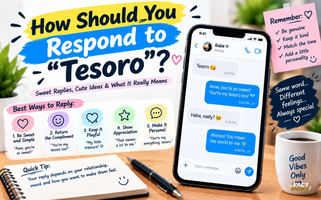 How Should You Respond to “Tesoro”?How Should You Respond to “Tesoro”?