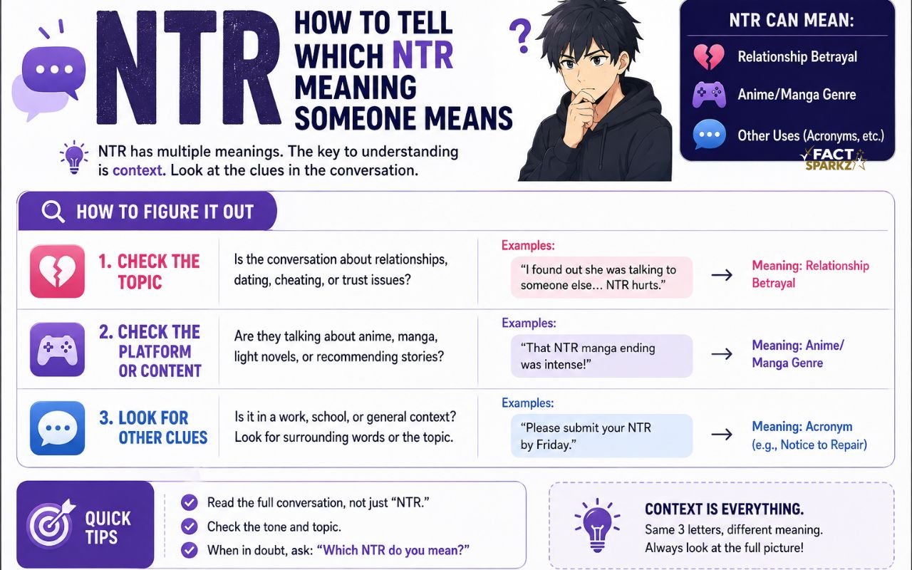 How to Tell Which NTR Meaning Someone Means
