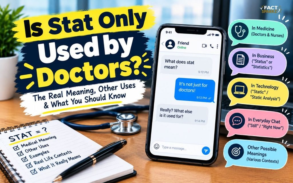 Is Stat Only Used by Doctors?