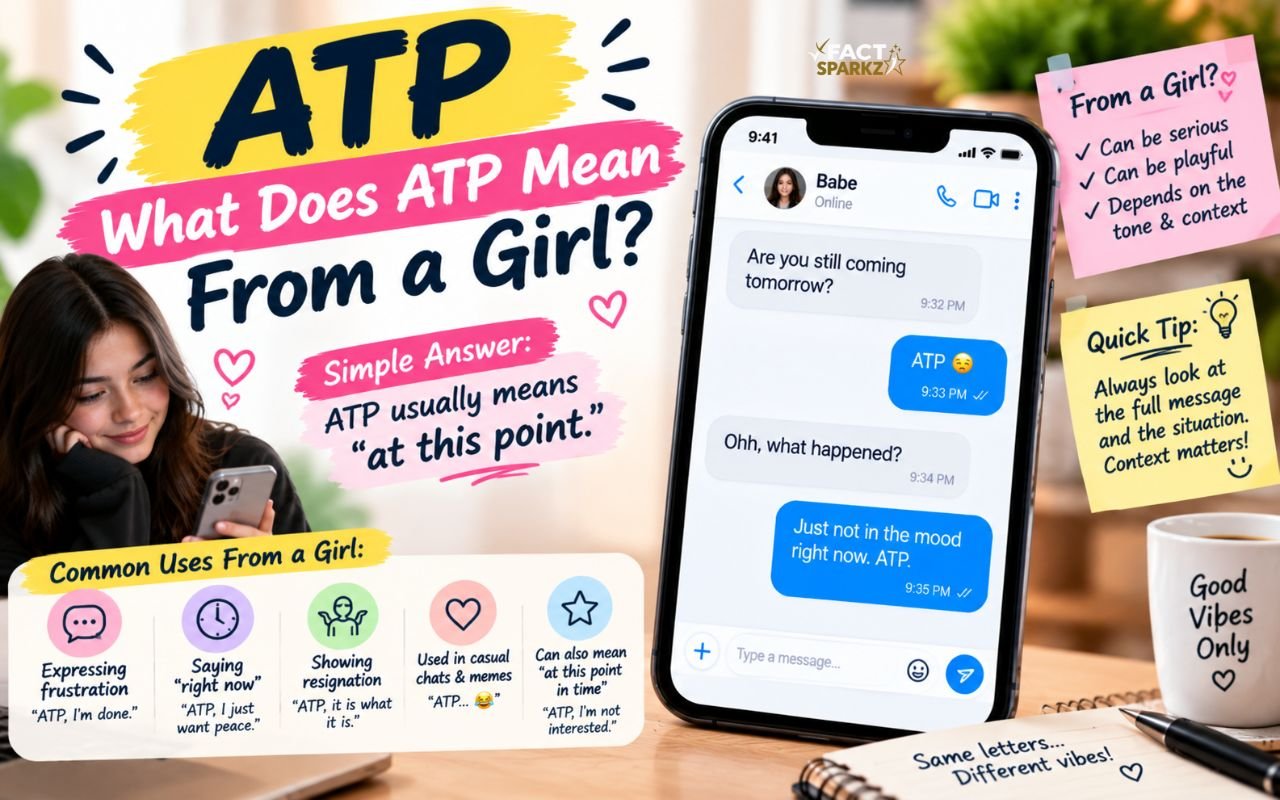 What Does ATP Mean From a Girl?