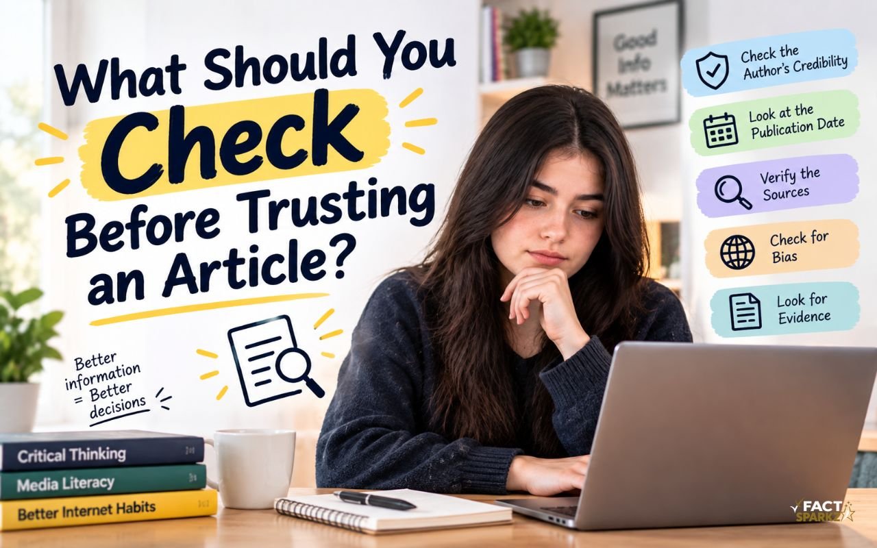 What Should You Check Before Trusting an Article?